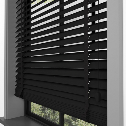 50mm Black Basswood Blinds