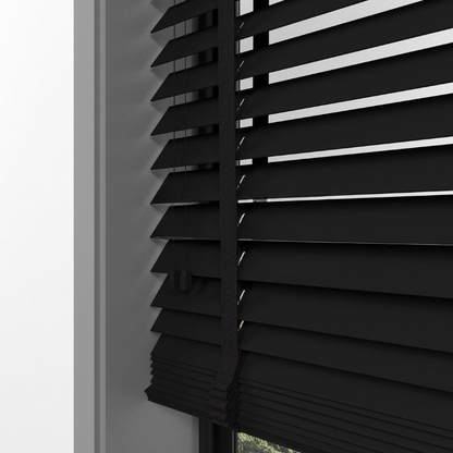50mm Black Basswood Blinds