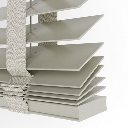 50mm Taupe Basswood Blinds