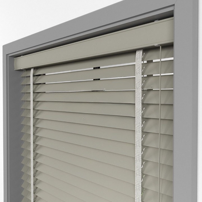 50mm Taupe Basswood Blinds