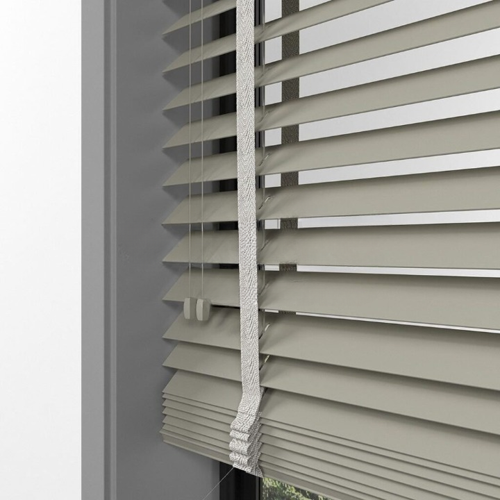 50mm Taupe Basswood Blinds