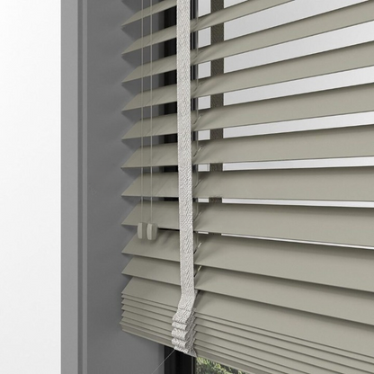 50mm Taupe Basswood Blinds