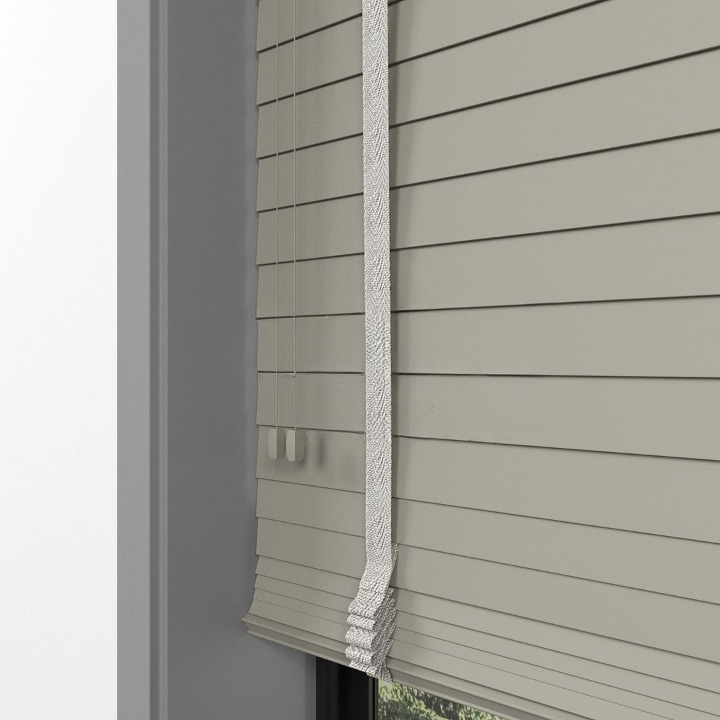50mm Taupe Basswood Blinds