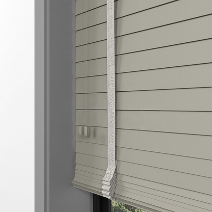 50mm Taupe Basswood Blinds