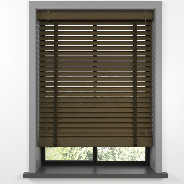50mm Tiger Eye Basswood Blinds