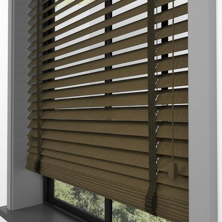 50mm Tiger Eye Basswood Blinds