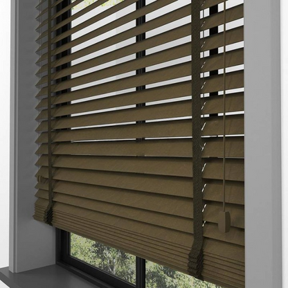 50mm Tiger Eye Basswood Blinds