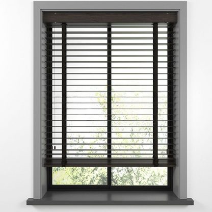 50mm Wenge Basswood Blinds