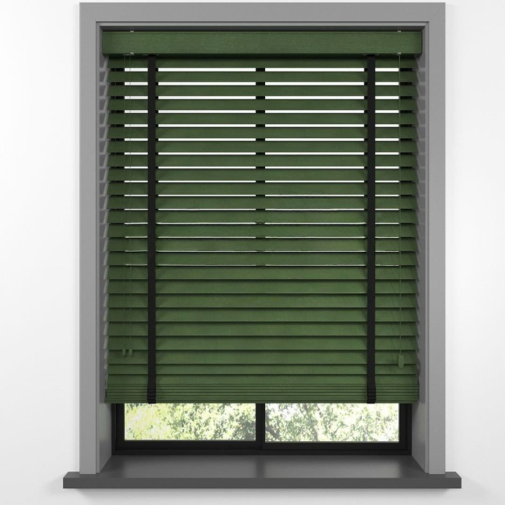 50mm Green Basswood Blinds