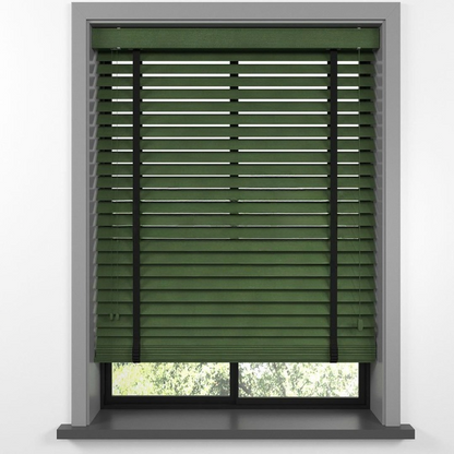 50mm Green Basswood Blinds