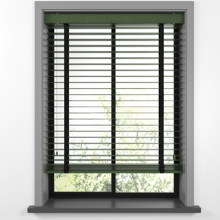 50mm Green Basswood Blinds