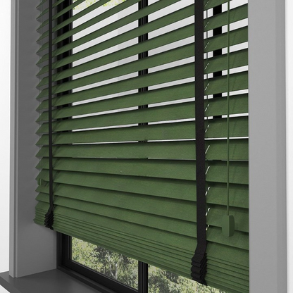 50mm Green Basswood Blinds