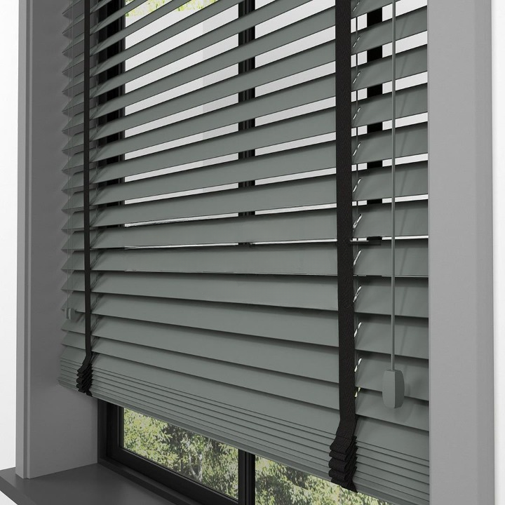 50mm Anthracite Farywood Blinds