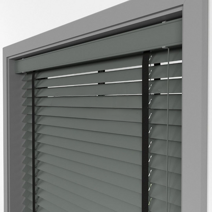 50mm Anthracite Farywood Blinds