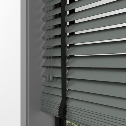 50mm Anthracite Farywood Blinds