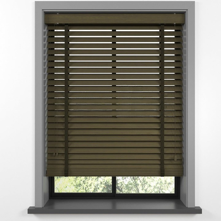 50mm Chestnut Farywood Blinds