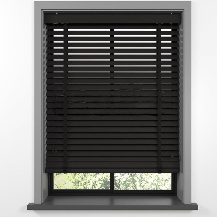 50mm Dark Brown Farywood Blinds