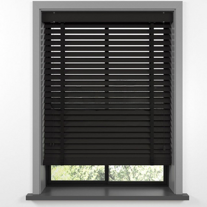 50mm Dark Brown Farywood Blinds