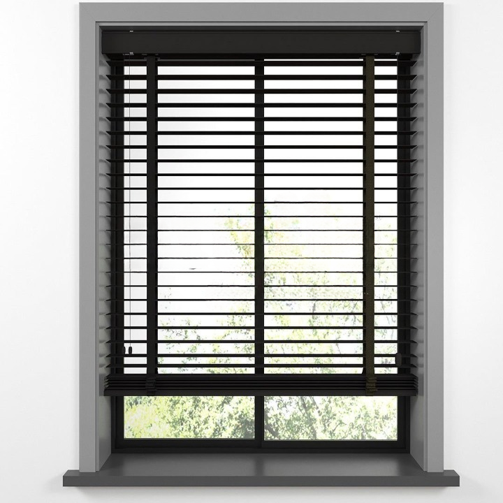 50mm Dark Brown Farywood Blinds