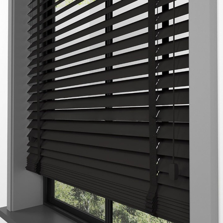 50mm Dark Brown Farywood Blinds