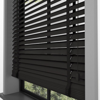 50mm Dark Brown Farywood Blinds