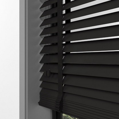 50mm Dark Brown Farywood Blinds