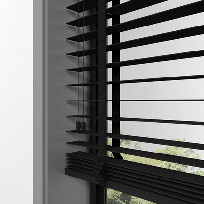 50mm Dark Brown Farywood Blinds