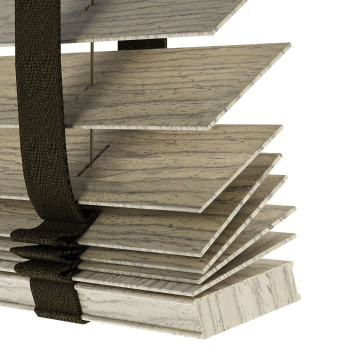 50mm Bark Luxury Wood Blinds