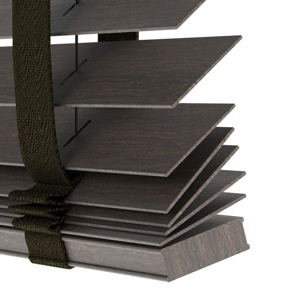 50mm Brown Luxury Wood Blinds
