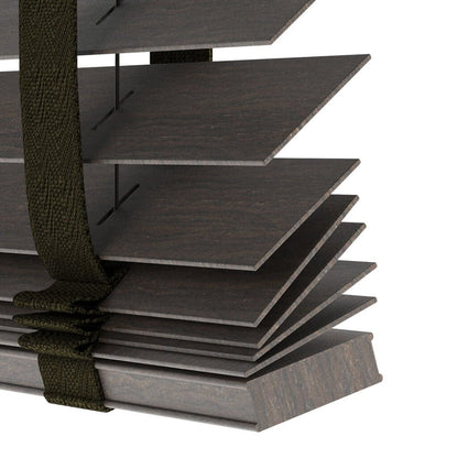 50mm Brown Luxury Wood Blinds