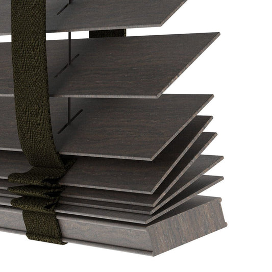 50mm Brown Luxury Wood Blinds