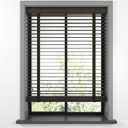 50mm Brown Luxury Wood Blinds