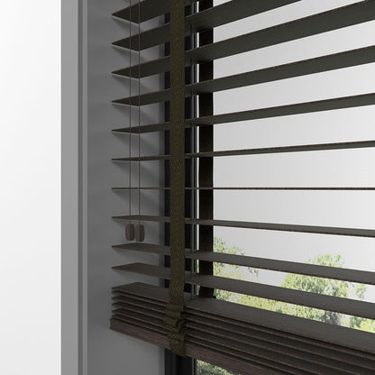 50mm Brown Luxury Wood Blinds
