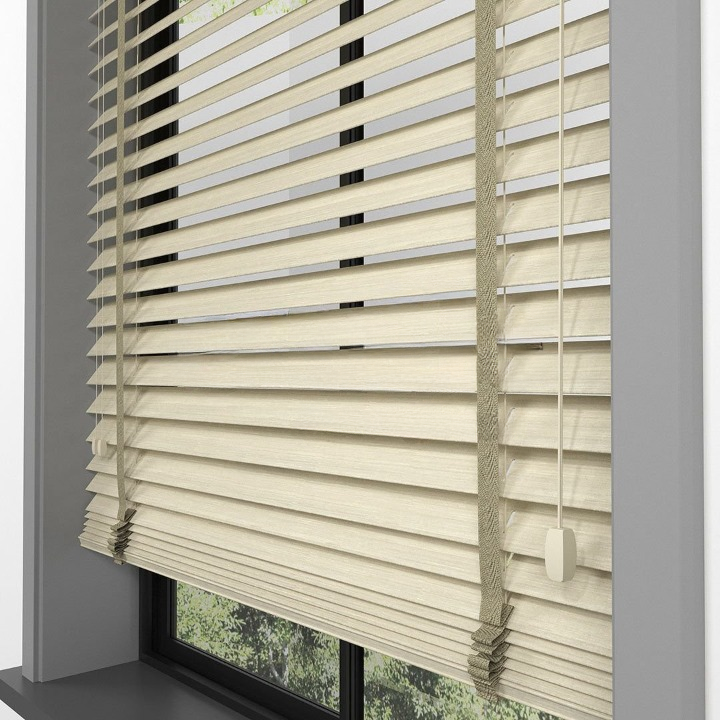 50mm Camel Luxury Wood Blinds