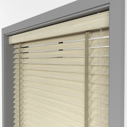 50mm Camel Luxury Wood Blinds