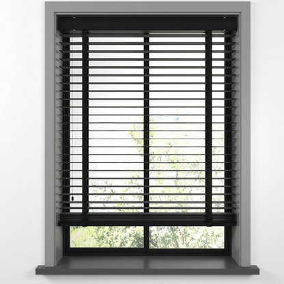 50mm Charcoal Luxury Wood Blinds