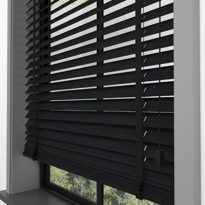 50mm Charcoal Luxury Wood Blinds