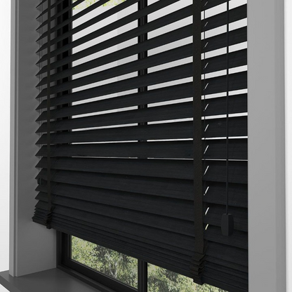 50mm Charcoal Luxury Wood Blinds