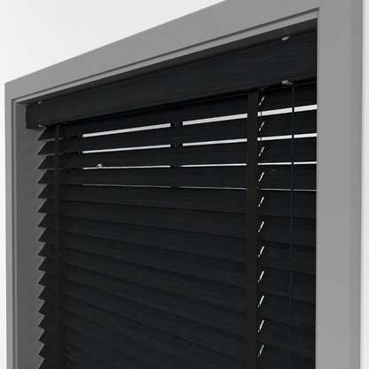 50mm Charcoal Luxury Wood Blinds