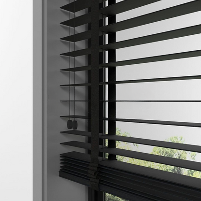 50mm Charcoal Luxury Wood Blinds