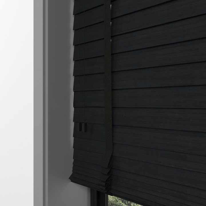 50mm Charcoal Luxury Wood Blinds