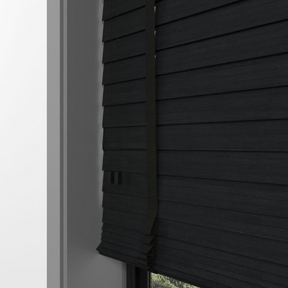 50mm Charcoal Luxury Wood Blinds