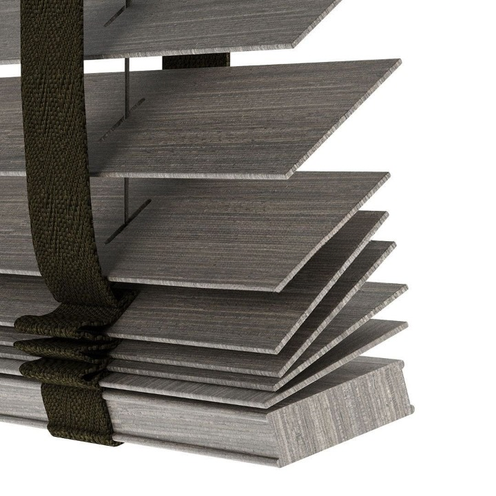 50mm Cinder Luxury Wood Blinds