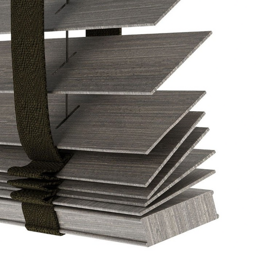 50mm Cinder Luxury Wood Blinds