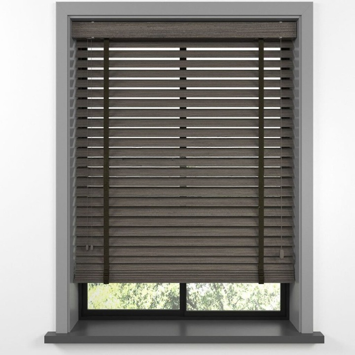 50mm Cinder Luxury Wood Blinds