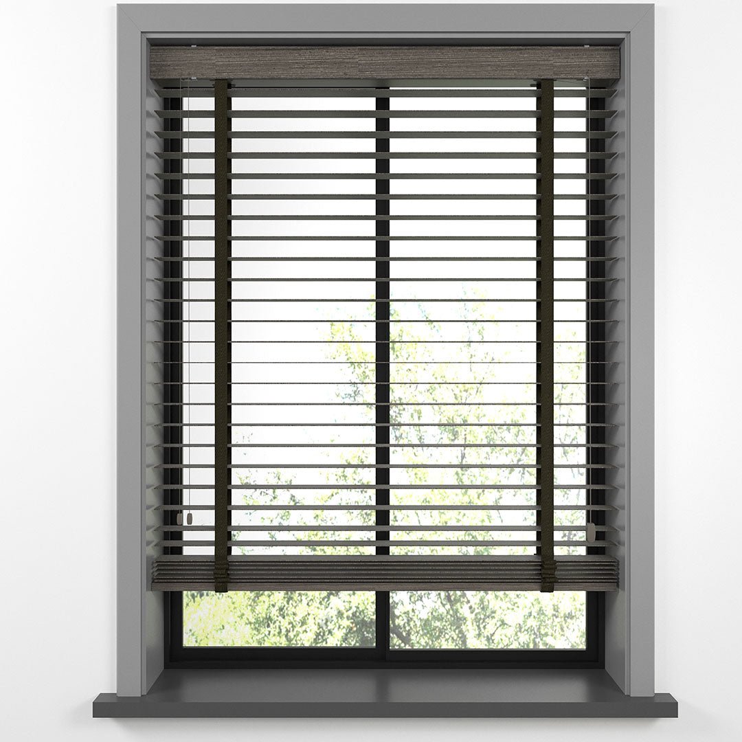 50mm Cinder Luxury Wood Blinds