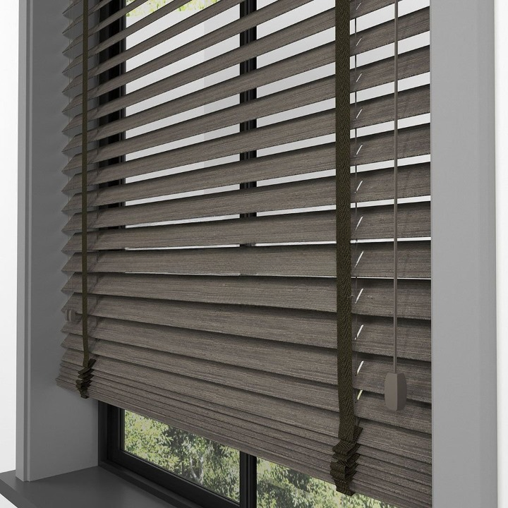 50mm Cinder Luxury Wood Blinds