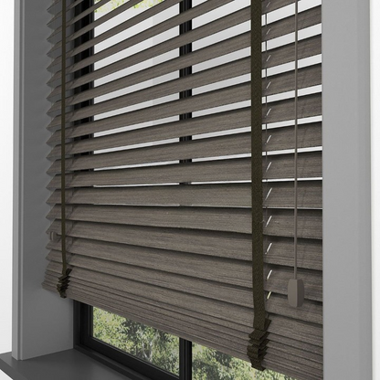 50mm Cinder Luxury Wood Blinds