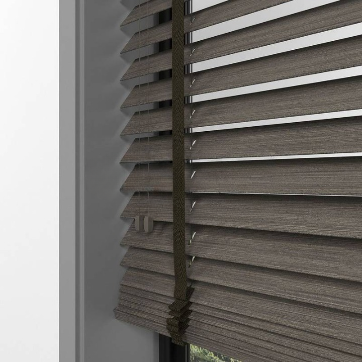 50mm Cinder Luxury Wood Blinds