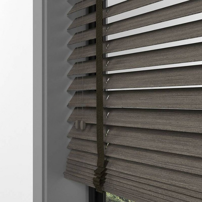50mm Cinder Luxury Wood Blinds